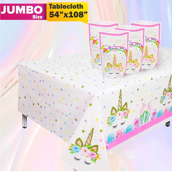 ☀️ NIP Unicorn 🦄 Theme Birthday Party Decorations - Picture 3 of 8